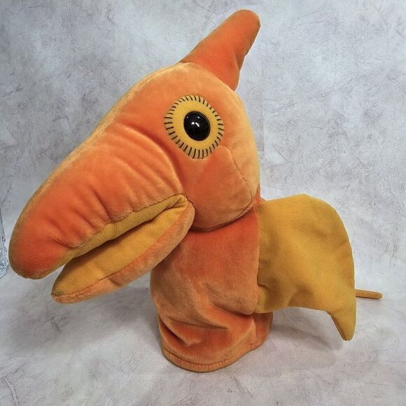 Vintage Dakin 1993 Pterodactyl Plush Hand Puppet Stuffed Dinosaur - Picture 1 of 9